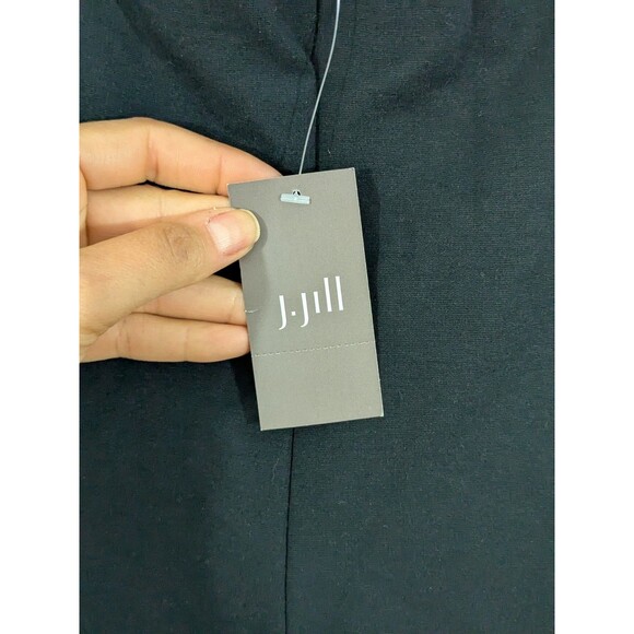NWT J. Jill Womens Ponte Slim Leg Pants Size PL Black Pull On Minimalist Stretch - Picture 3 of 7